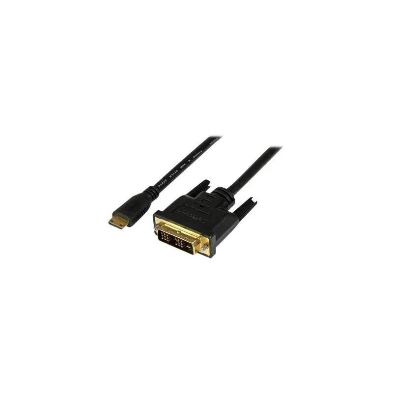 StarTech.com Adaptador Cable Conversor de 2m Mini HDMI a DVI-D para Tablet y Cámara - Cable adaptador - DVI-D macho a mini HDMI 
