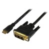 StarTech.com Adaptador Cable Conversor de 2m Mini HDMI a DVI-D para Tablet y Cámara - Cable adaptador - DVI-D macho a mini HDMI 