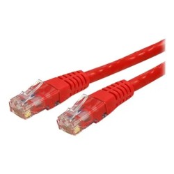 StarTech.com 3ft CAT6 Ethernet Cable, 10 Gigabit Molded RJ45 650MHz 100W PoE Patch Cord, CAT 6 10GbE UTP Network Cable with Stra