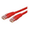 StarTech.com 3ft CAT6 Ethernet Cable, 10 Gigabit Molded RJ45 650MHz 100W PoE Patch Cord, CAT 6 10GbE UTP Network Cable with Stra