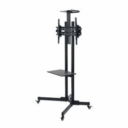 Soporte TV Manhattan Carrito Multimedia Económico para 32" a 65" Hasta 55 Kg Color Negro