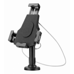 Soporte Para Tablet Manhattan, 7.9 Hasta 10.5 Pulgadas, Con Cerradura Escritorio y De Montaje en Pared, Negro
