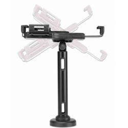 Soporte Para Tablet Manhattan, 7.9 Hasta 10.5 Pulgadas, Con Cerradura Escritorio y De Montaje en Pared, Negro