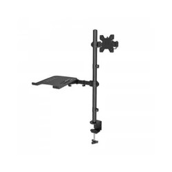 Soporte para Escritorio Manhattan 462136 Combinado con Brazo para Monitor y Soporte para Laptop 13 Pulgadas a 32 Pulgadas Hasta 