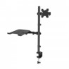Soporte para Escritorio Manhattan 462136 Combinado con Brazo para Monitor y Soporte para Laptop 13 Pulgadas a 32 Pulgadas Hasta 