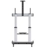 Soporte Móvil Manhattan para Pantalla 60 Hasta 100 Pulgadas Hasta 100Kg Plata