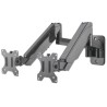 Soporte Monitor Manhattan Universal Pared para 2 Monitores 17" a 32" Pistón Hasta 8 Kg