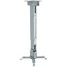 Soporte Manhattan para Proyector Muro/ Techo, Movimiento articulado, hasta 20kg, Color Plata