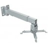 Soporte Manhattan para Proyector Muro/ Techo, Movimiento articulado, hasta 20kg, Color Plata