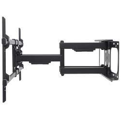 Soporte Manhattan para pantalla plana o Curvo, de 37 a 90 Pulgadas, hasta 75 kg, Ajustable, Color Negro