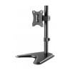 Soporte Manhattan de escritorio para monitor de 17 a 27 pulgadas, Maximo 7kg, Giratorio e inclinable, Color Negro