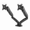 Soporte Manhattan de Escritorio para dos Monitores de 13" a 27" Ajustable Color Negro
