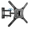 Soporte de Pared Ovaltech Ovtv-M2355 para Pantalla 23 Hasta 55 Pulgadas Hasta 30Kg Negro