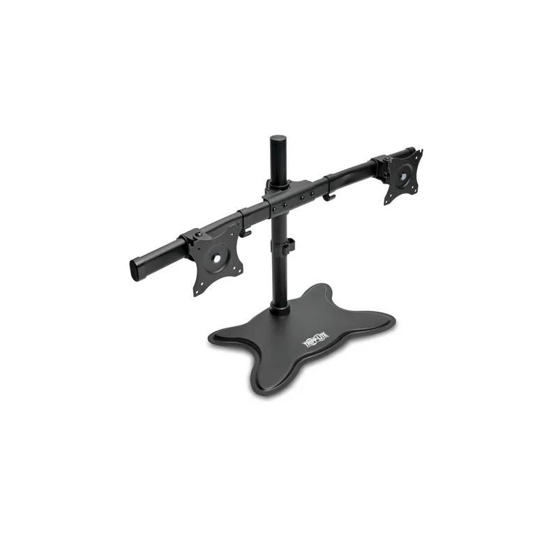 Soporte de Escritorio Tripp Lite para 2 Monitores 13 Pulgadas-27 Pulgadas Max. 12Kgs Negro