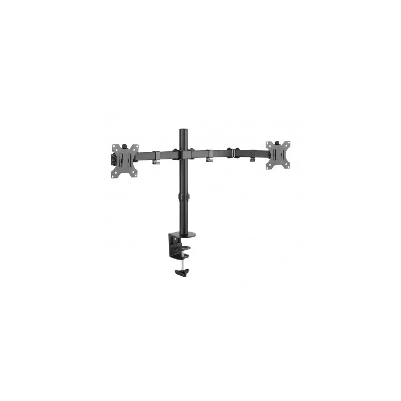 Soporte de Escritorio Ovaltech para 2 Monitores 13 Hasta 32 Pulgadas 8Kg Negro