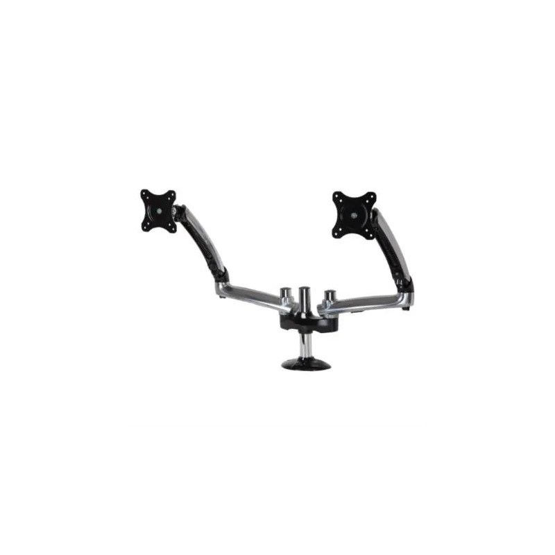 Soporte de Brazo de Escritorio Peerless para dos Pantallas de Hasta 29" Color Negro