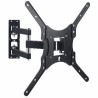Soporte de Brazo Articulado Brobotix para Pantalla 26 Hasta 55 Pulgadas Hasta 35Kg Negro