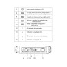 SAXXON TES08MC- Probador de video hasta 4K/ CVI/ TVI/ AHD/ Pantalla de 5 Pulgadas/ Entrada HDMI/ 2 Baterias 2.6AH/ Voltaje de sa