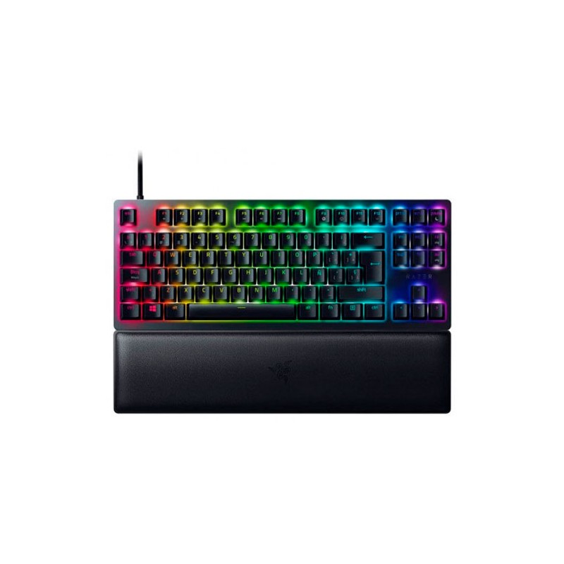 Razer Huntsman V2 TKL - Teclado - retroiluminación - USB-C - español - interruptor: Razer Linear Optical Red