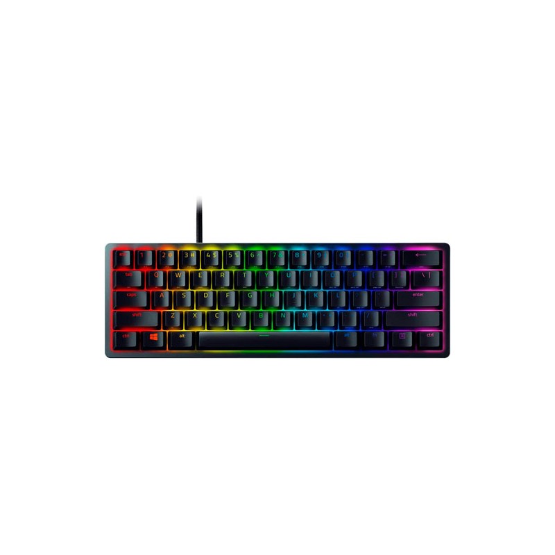 Razer Huntsman Mini - Teclado - retroiluminación - USB - EE. UU. - interruptor: Razer Linear Optical - negro