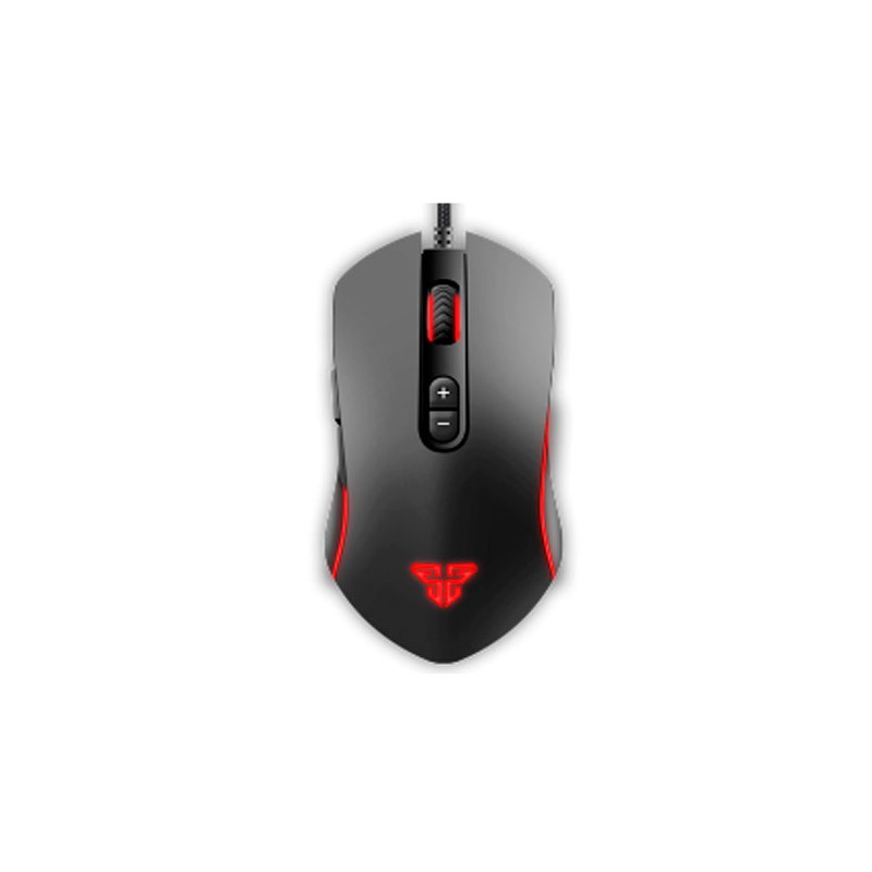 Ratón para videojuegos con cable, 7 botones de macro, programable, 4800 DPI, color negro.