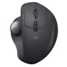 Raton Logitech MX Ergo, Optico, Bluetooth, Resolucion 380 DPI, mano derecha, Color Negro, Alcance 10 m