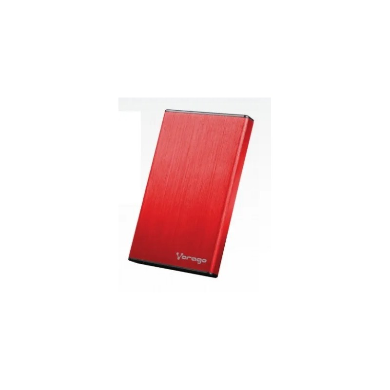 Rack para Disco Duro Vorago Hdd-102 2.5 SATA USB 2.0 Aluminio Rojo