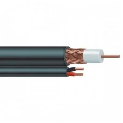 Provision-ISR - RG59UL-1000B - BOBINA CABLE WAM SIAMES - MALLA: 95% Cobre - CALIBRE DEL CONDUCTOR Cu 20 AWG + 2/18 AWG - FORRO P
