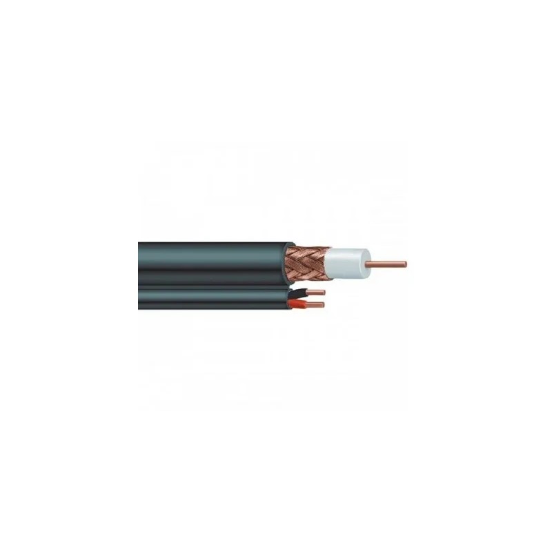 Provision-ISR - RG59UL-1000B - BOBINA CABLE WAM SIAMES - MALLA: 95% Cobre - CALIBRE DEL CONDUCTOR Cu 20 AWG + 2/18 AWG - FORRO P