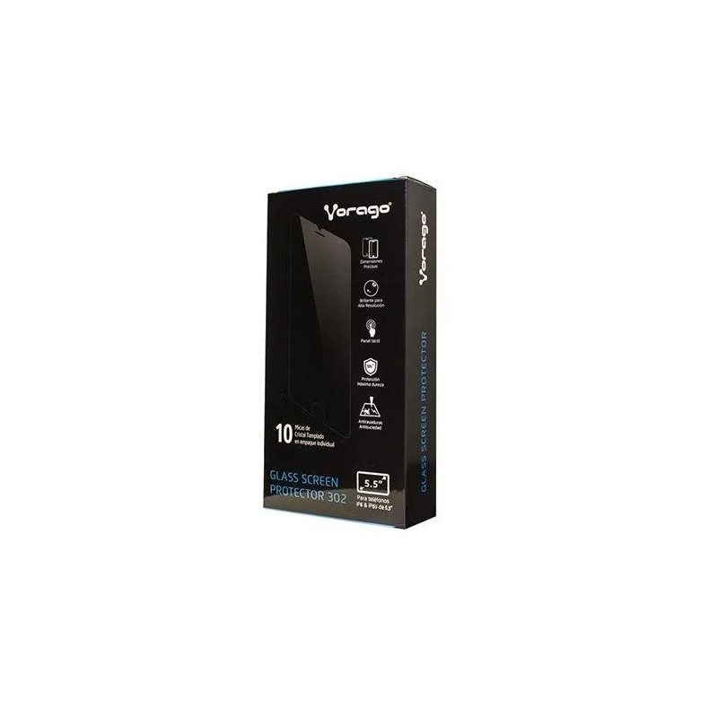 Protector de Pantalla para Iphone 6S Vorago Mi-302 5.5 Cristal Templado Transparente