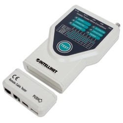 Probador de Cables Intellinet 351898 RJ-45, RJ-11, Firewire, USB Beige