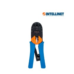 PINZA PONCHADORA INTELLINET RJ45/RJ12/RJ11 CON PELACABLE