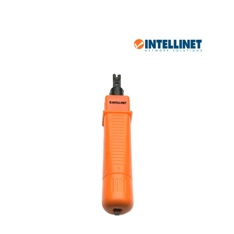 Pinza Intellinet para ponchar jack, block 110/88, control de presion, ajustable de impacto
