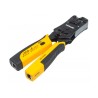 Pinza Crimpeadora Intellinet y probador de cables, RJ-11/RJ-12/RJ-22/RJ-45, Negro-Amarillo