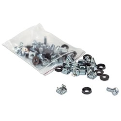 Paquete de 100 Tornillos y TueRCAs M6 Intellinet para Rack Plata