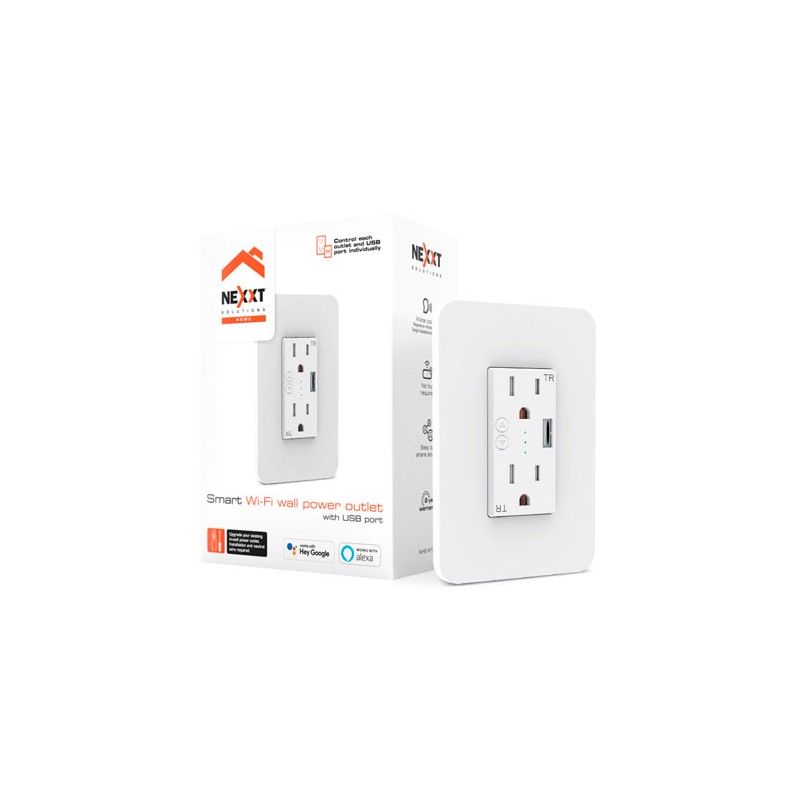 Nexxt Solutions Connectivity - Wall outlet USB