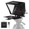 NEEWER X14 Teleprompter Plegable Divisor de Haz 70/30 Vidrio, Aleación de Aluminio, Compatible con iPad Pro, iOS/Android Tablet,
