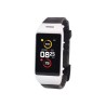 MyKronoz ZeNeo - Plata - reloj inteligente con banda - silicona - negro - pantalla luminosa 1.14" - Bluetooth - 26 g