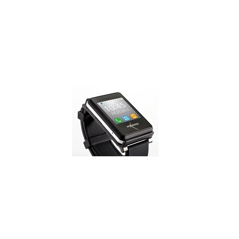 MyKronoz ZeNeo - Negro - reloj inteligente con banda - silicona - negro - pantalla luminosa 1.14" - Bluetooth - 26 g