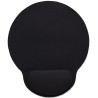 Mousepad Manhattan con descansa muneca tipo gel, Color Negro