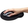 Mousepad Manhattan con descansa muneca tipo gel, Color Negro