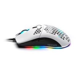 Mouse Yeyian Gamer Optico Links Alámbrico USB 7200 DPI Blanco