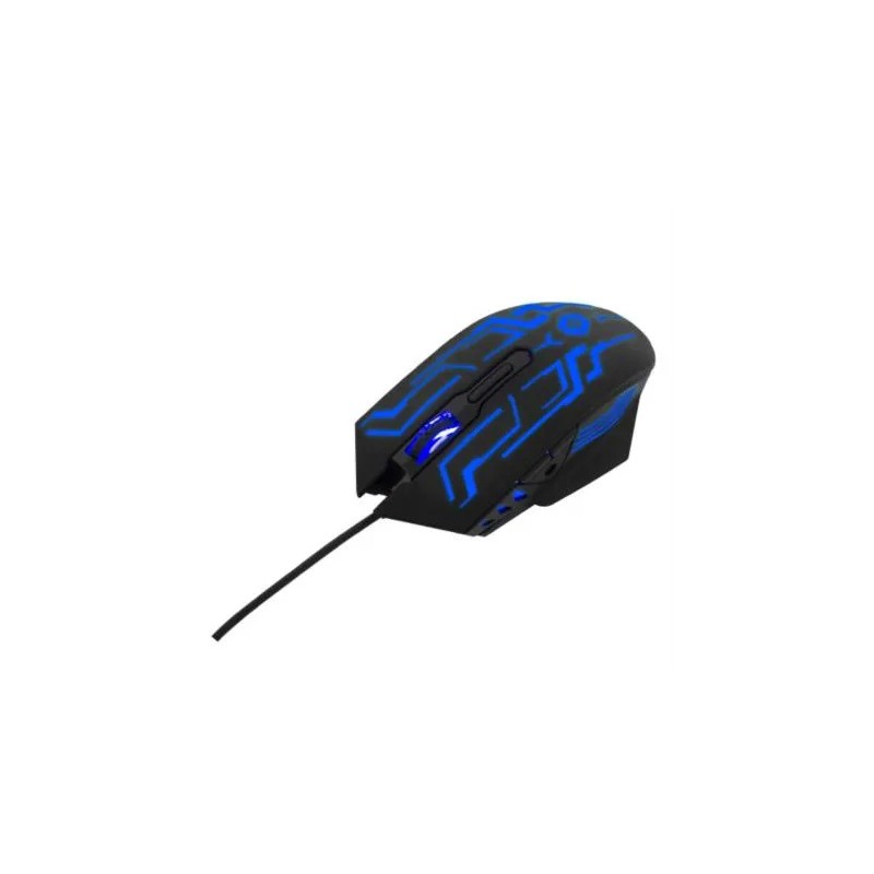 Mouse Vortred Legacy Gamer Alámbrico 6D 6 Botones RGB Rainbow Color Negro