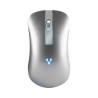 Mouse Vorago MO-305 Optico, 4 Botones, 2400 DPI, RF inalambrico, recargable, plata, led RGB