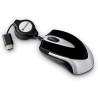 Mouse Verbatim Travel Mini retractil, Optico, interfaz USB tipo C, Color Negro/Plata