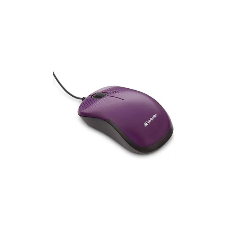 Mouse Verbatim silent Optico, usb 2.0, Color morado