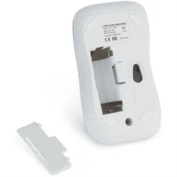 Mouse Verbatim inalambrico optico, 1200 DPI, Nano Receptor puerto Usb 2.0, pila AA Incluida, Color blanco