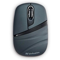 Mouse Verbatim inalambrico mini, 1000 DPI, usb 2.0, Bateria AAA, Color Grafito