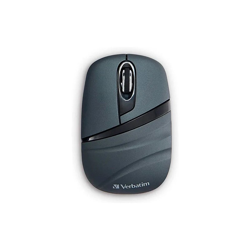 Mouse Verbatim inalambrico mini, 1000 DPI, usb 2.0, Bateria AAA, Color Grafito