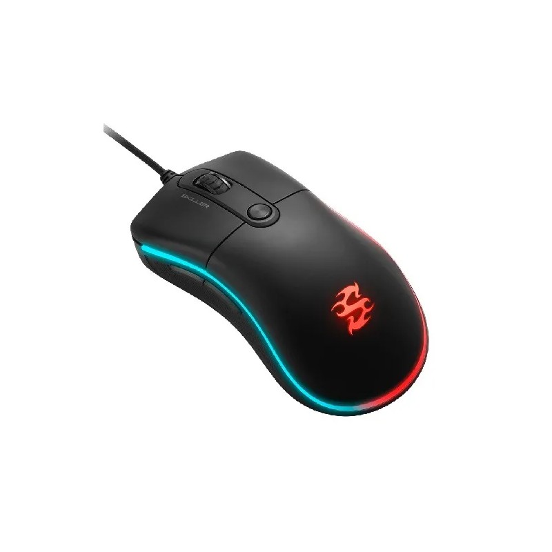 Mouse Sharkoon Optico USB Alámbrico RGB 6400 DPI Gamer Skiller Sgm2